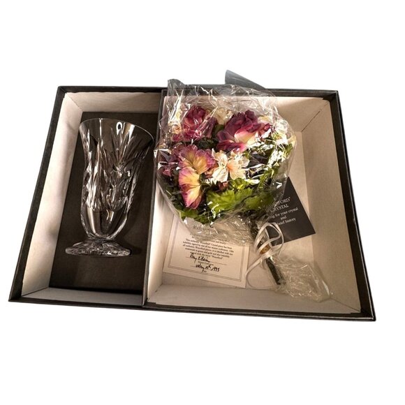 Waterford Crystal 1st Edition Mother’s Day Vase 1995 Signed Ray O’Brien Box Gift - Picture 2 of 8
